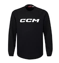 Heren hoodie CCM  LOCKER ROOM Sweather black, Senior M