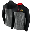 Heren hoodie Fanatics Iconische Defender 1/4 ritssluiting Mens Iconic Defender 1/4 Zip Chicago Blackhawks