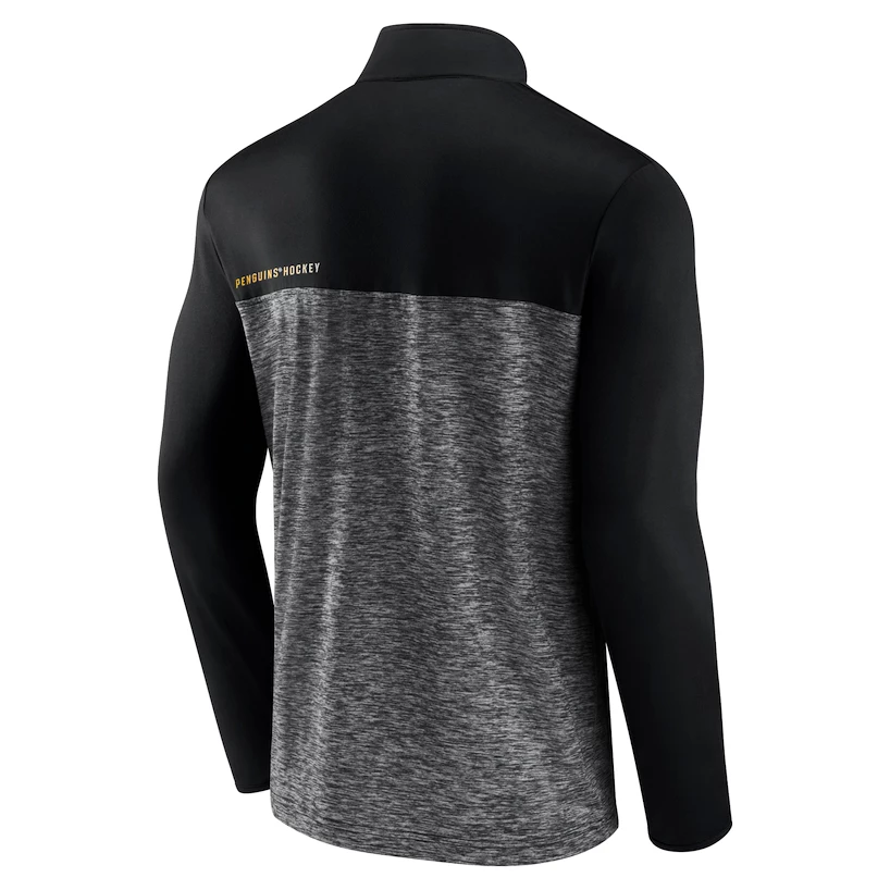 Heren hoodie Fanatics Iconische Defender 1/4 ritssluiting Mens Iconic Defender 1/4 Zip Pittsuburgh Penguins XXL