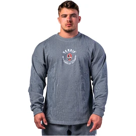 Heren hoodie Nebbia NEBBIA x OLYMPIA Oversized Pullover SIGNATURE 797 blue