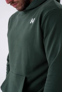 Heren hoodie Nebbia  Pull-over Hoodie with a Pouch Pocket 331 dark green XL