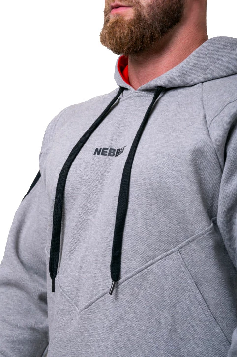Heren hoodie Nebbia  Unlock the Champion hoodie 194 light grey XXL