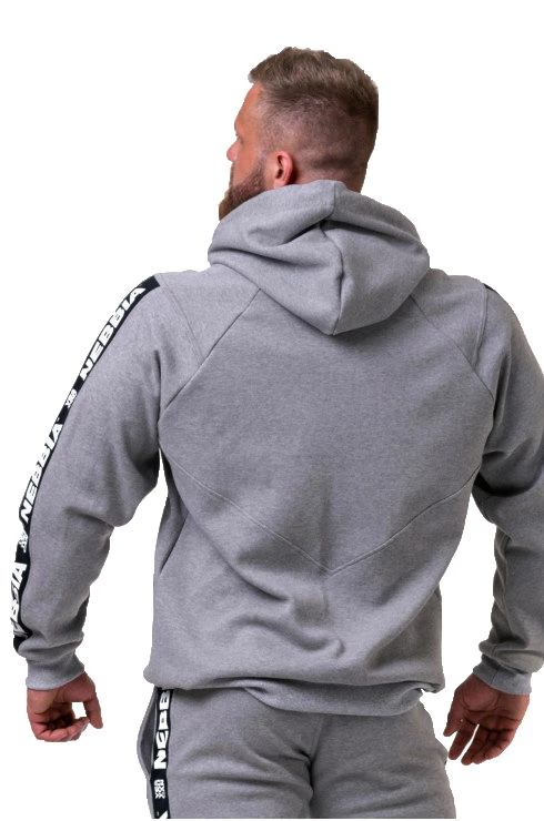 Heren hoodie Nebbia  Unlock the Champion hoodie 194 light grey XXL
