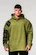 Heren hoodie Nebbia  Washed-off Oversized Pullover Hoodie NO BS Green