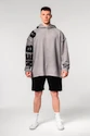 Heren hoodie Nebbia  Washed-off Oversized Pullover Hoodie NO BS Light Grey L