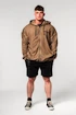 Heren hoodie Nebbia  Washed-off Zip Up Hoodie GYM BRO 362 Light Brown