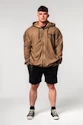 Heren hoodie Nebbia  Washed-off Zip Up Hoodie GYM BRO 362 Light Brown