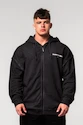 Heren hoodie Nebbia  Washed-off Zip Up Hoodie GYM BRO Black XL