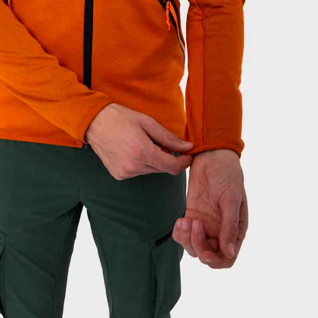 Heren hoodie Salewa  Puez Melange PL M FZ Hdy