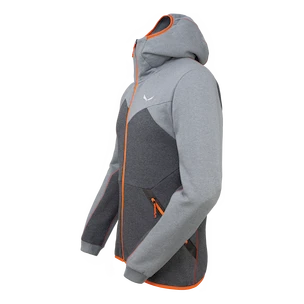 Heren hoodie Salewa  SOLID LOGO DRY M FZ HDY