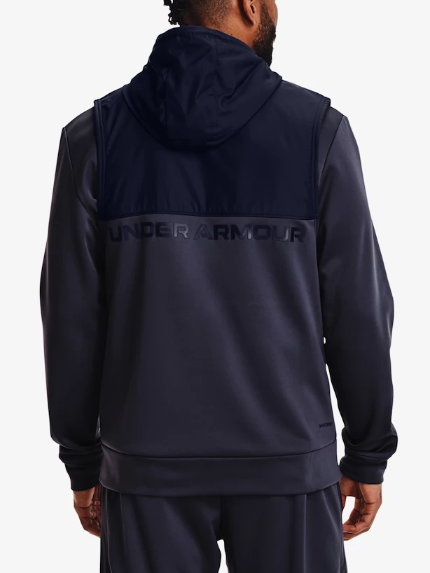 Heren hoodie Under Armour  AF Storm Hooded Vest-GRY