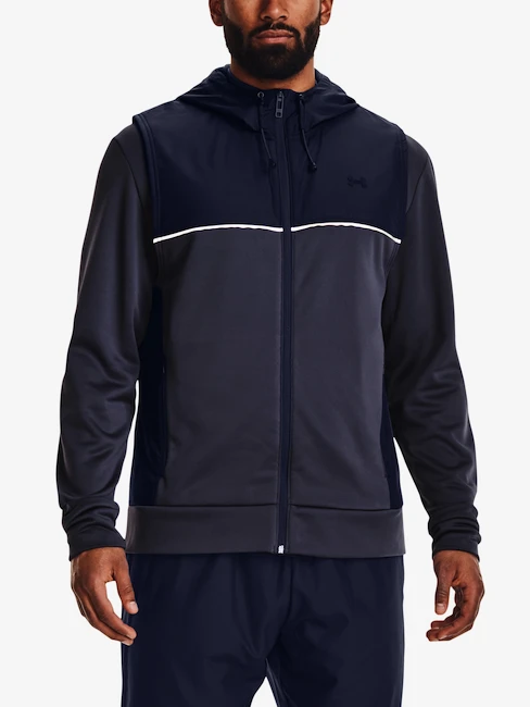Heren hoodie Under Armour  AF Storm Hooded Vest-GRY