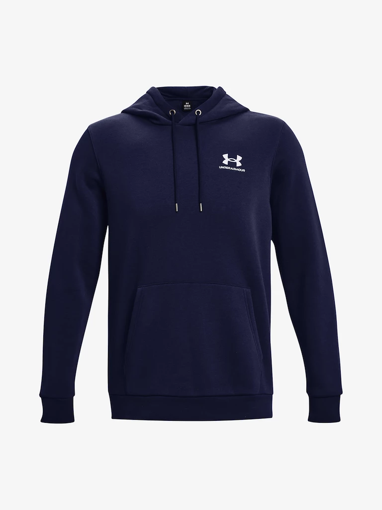 Heren hoodie Under Armour  Essential Fleece Hoodie-NVY