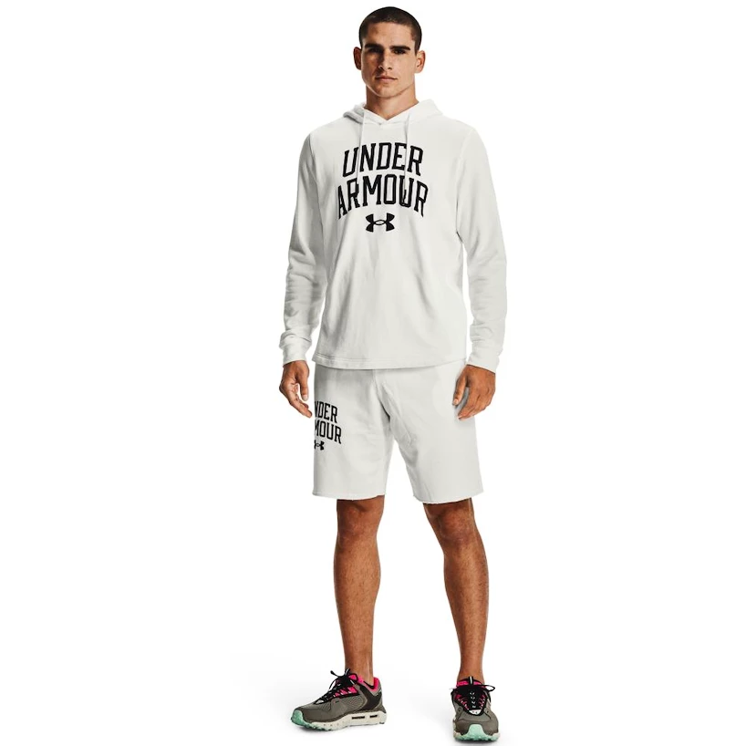 Heren hoodie Under Armour  RIVAL TERRY COLLEGIATE HD-WHT