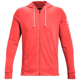 Heren hoodie Under Armour RIVAL TERRY FZ HD Red