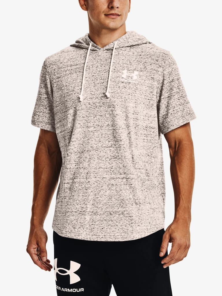 Heren hoodie Under Armour  Rival Terry LC SS HD-WHT