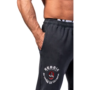 Heren joggingbroek Nebbia NEBBIA x OLYMPIA Washed Sweat Joggers LEGEND 795 black