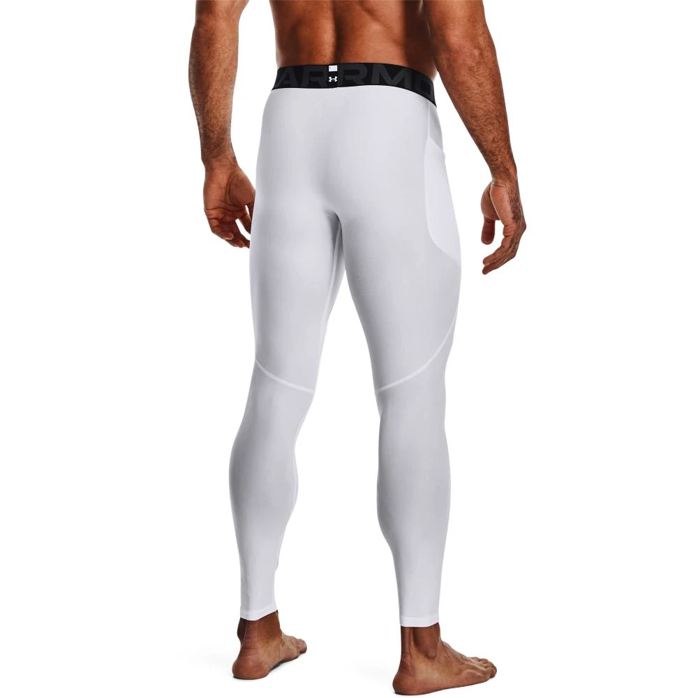 Heren legging Under Armour HeatGear Leggings White