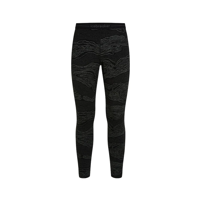 Heren onderbroek Icebreaker Merino 260 Vertex Leggings Snow Guide Black/Galaxy/J  S