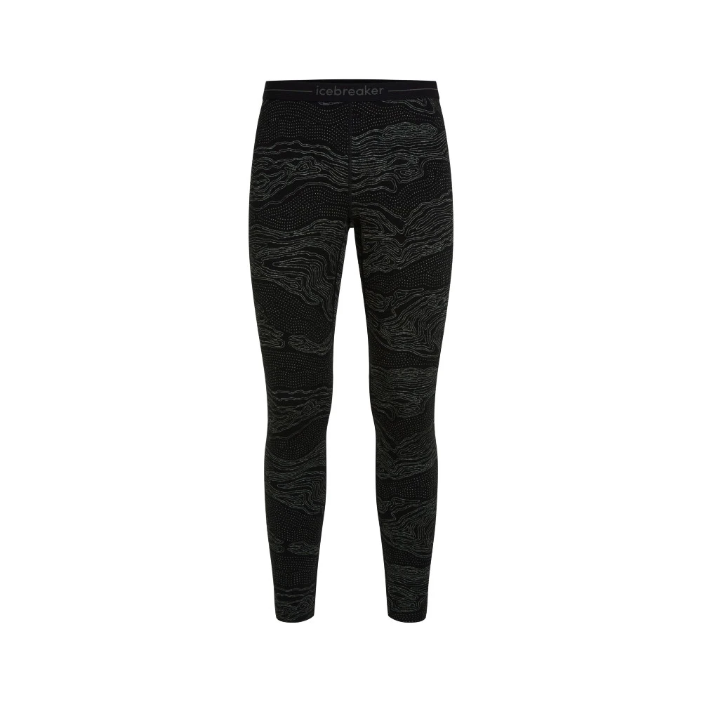 Heren onderbroek Icebreaker Merino 260 Vertex Leggings Snow Guide Black/Galaxy/J  S