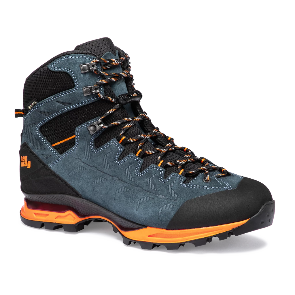 Heren outdoorschoenen Hanwag Makra Trek GTX Steel/Orange
