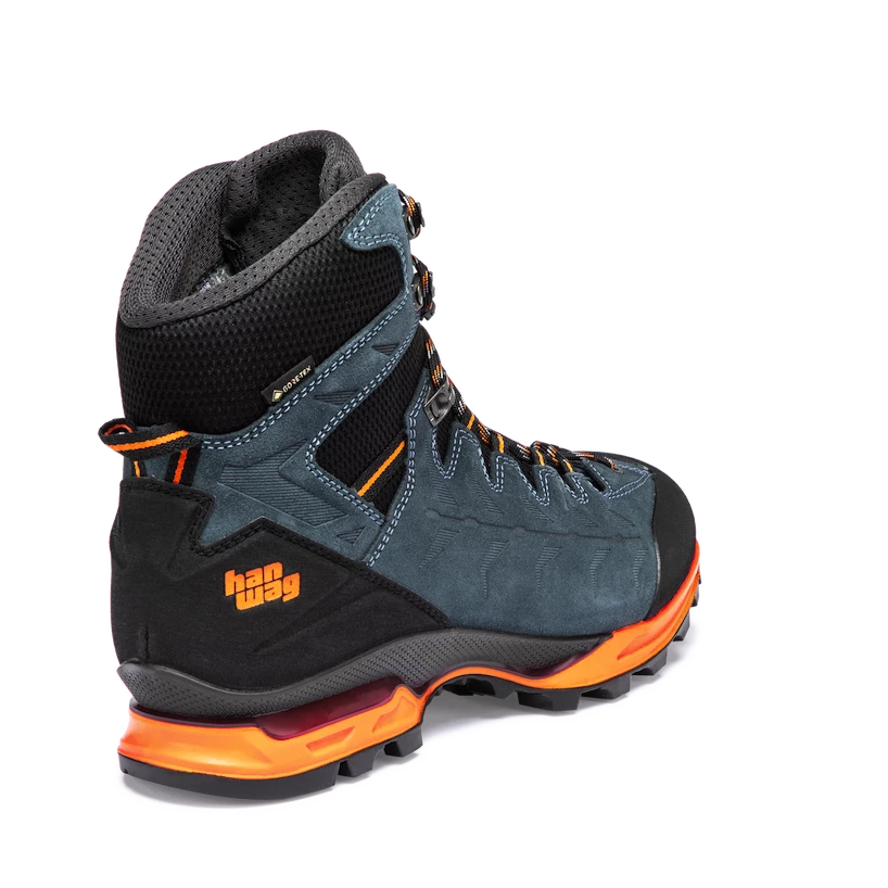 Heren outdoorschoenen Hanwag Makra Trek GTX Steel/Orange