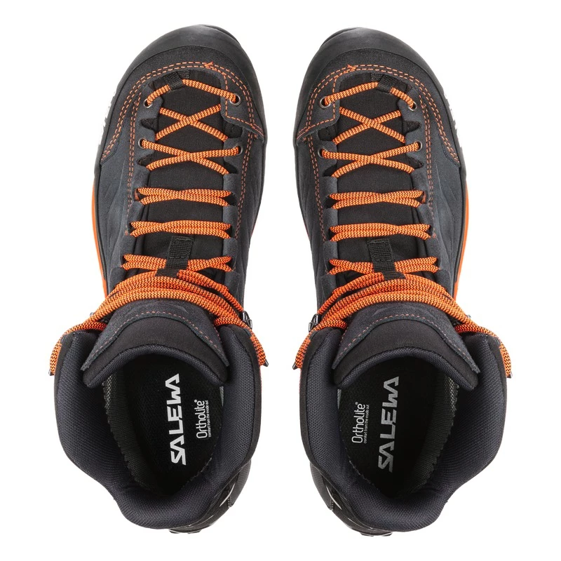 Heren outdoorschoenen Salewa  MS MTN Trainer Mid GTX Asphalt/Fluo Orange