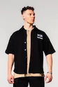 Heren overhemd Nebbia  Oversized Shirt 90s THROWBACK 350 Black