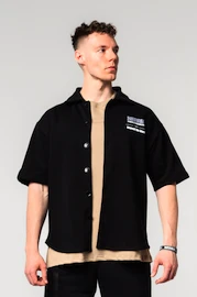 Heren overhemd Nebbia Oversized Shirt 90s THROWBACK 350 Black