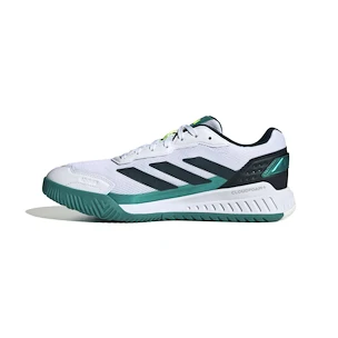 Heren padellaarzen adidas  Courtquick Padel Shoes Cloud White/Aurora Ivy