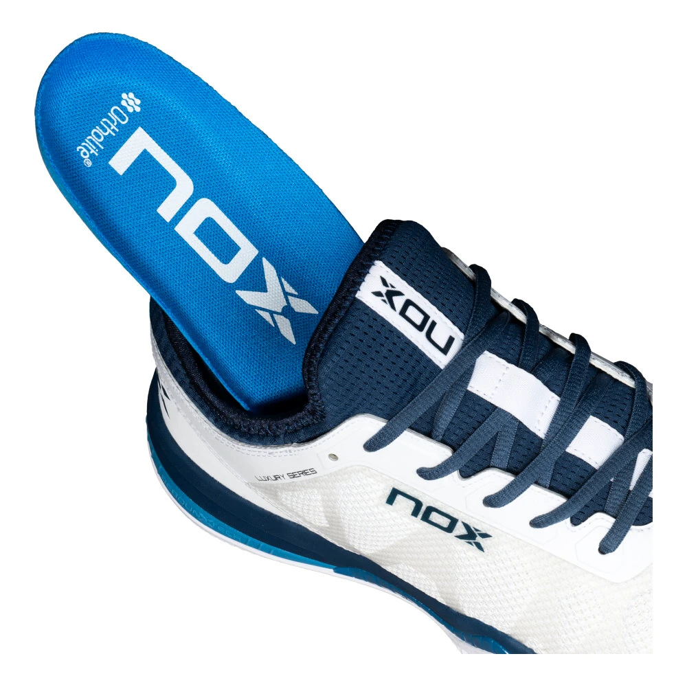Heren padellaarzen NOX   Nerbo White/Swedish Blue