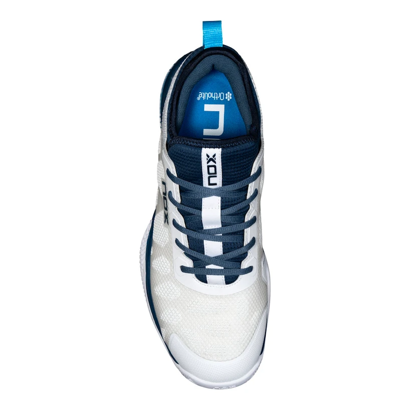 Heren padellaarzen NOX   Nerbo White/Swedish Blue