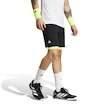 Heren short adidas  Club 2In1 Short Black/Lucid Lemon