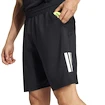 Heren short adidas  Club 3 Stripes Short Black