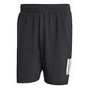 Heren short adidas  Club 3 Stripes Short Black
