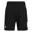 Heren short adidas  Club 3 Stripes Short Black S