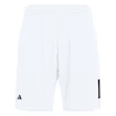 Heren short adidas  Club 3 Stripes Short White L