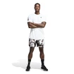 Heren short adidas  Club Tennis Graphic Shorts White