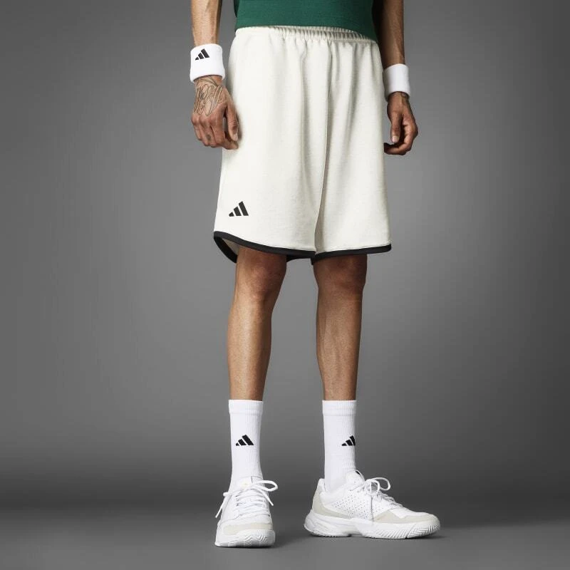 Heren short adidas  Heritage Short White L