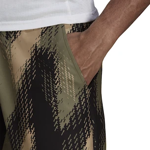 Heren short adidas  Printed Short 7'' Primeblue Orbit Green