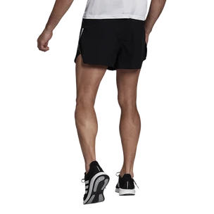 Heren short adidas  Run Fast Reflective Split Shorts Black