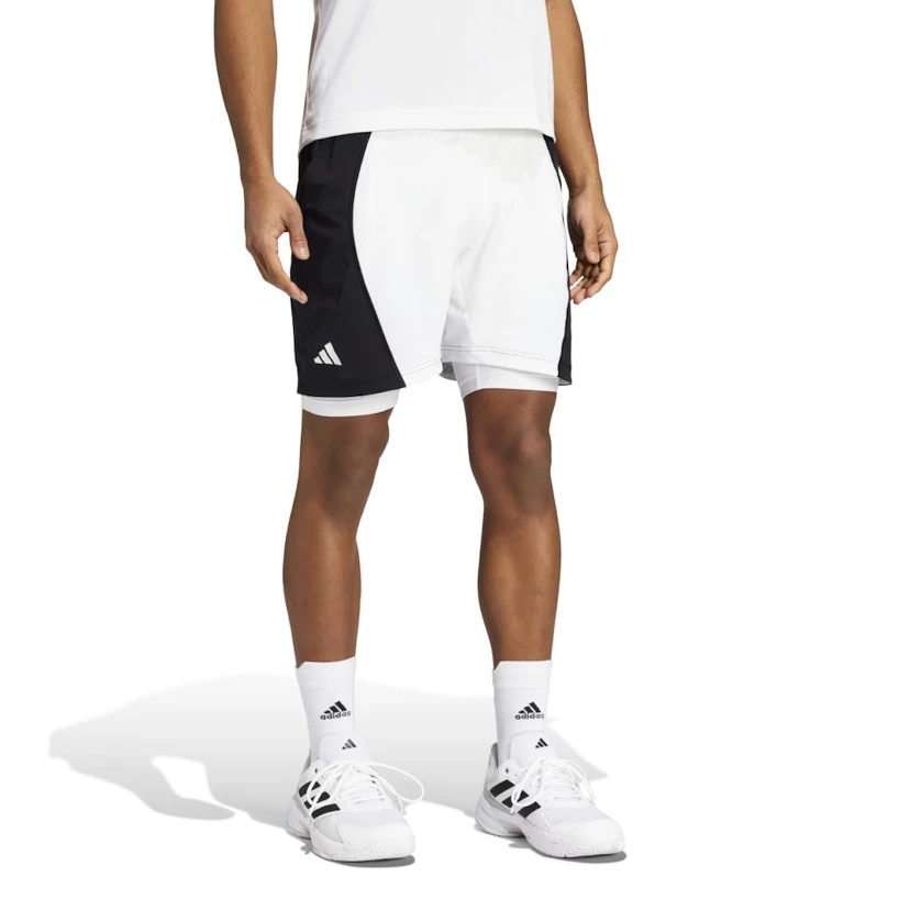 Heren short adidas  Short & Tight Set White