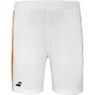 Heren short Babolat  Play Short Men White/Orange