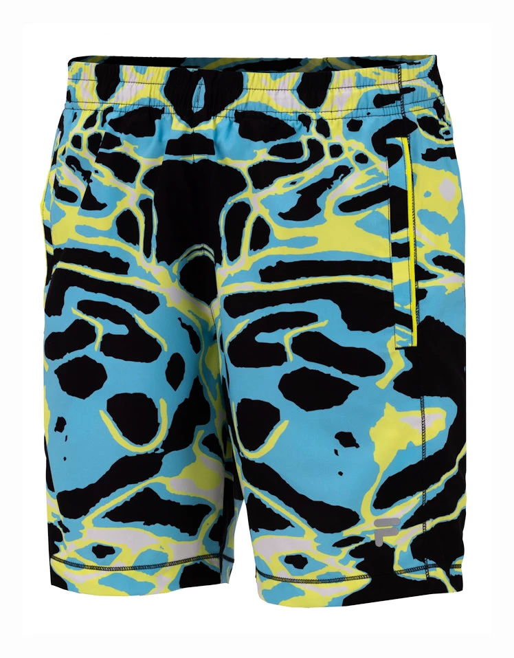 Heren short Fila  Shorts Constantin Black/Evening Primrose
