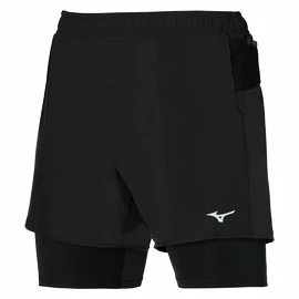 Heren short Mizuno ER 5.5 2in1 Short Black