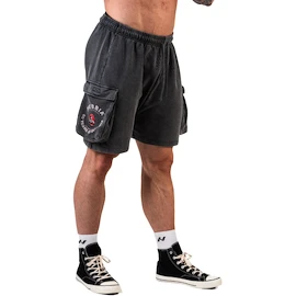 Heren short Nebbia NEBBIA x OLYMPIA Washed Loose Fit Cargo Shorts LEGACY 787 black