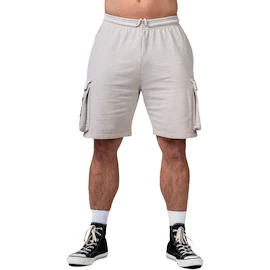 Heren short Nebbia NEBBIA x OLYMPIA Washed Loose Fit Cargo Shorts LEGACY 787 light grey