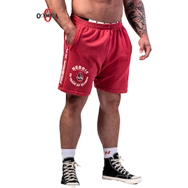Heren short Nebbia NEBBIA x OLYMPIA Washed Sweat Shorts LEGEND 786 red