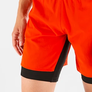 Heren short Salomon Cross Twinskin Shorts Fiery Red