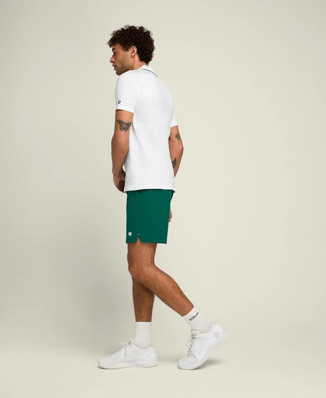 Heren short Wilson  M Team Short 7" Courtside Green M